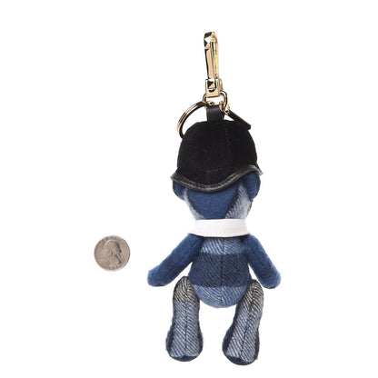 Burberry Cashmere Check Bobby Thomas Bear Charm Blue 2 of 2