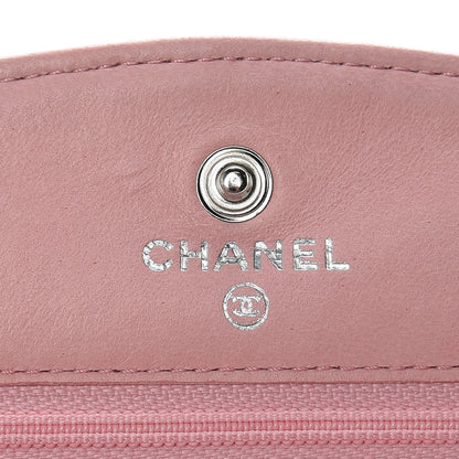 Chanel Caviar Timeless CC Wallet On Chain WOC Pink 6 of 11