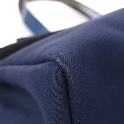 Hermes Toile Vache Hunter Herbag Cabas MM Bleu Marine 8 of 19