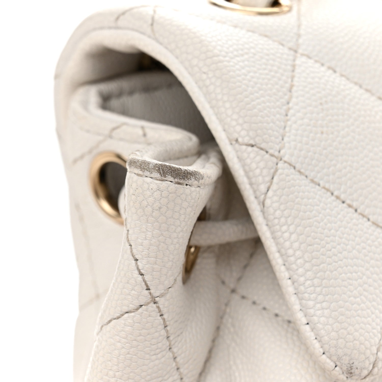Chanel Caviar Quilted Mini Urban Spirit Backpack White 11 of 30