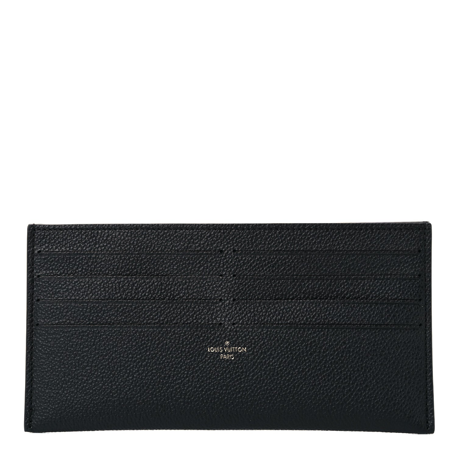 Louis Vuitton Calfskin Felicie Chain Wallet Card Holder Insert Black 1 of 6