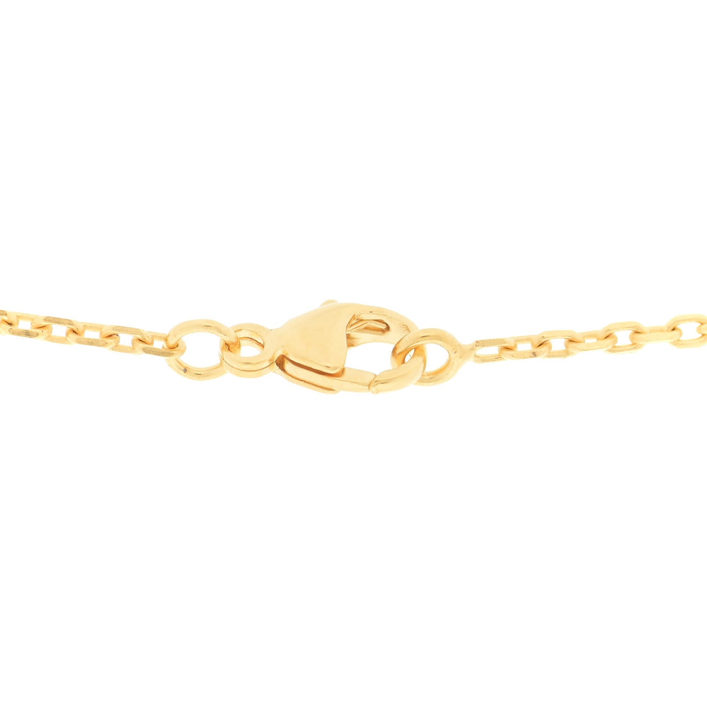 Lacquered Gold Pop H Pendant Necklace Marron Glace