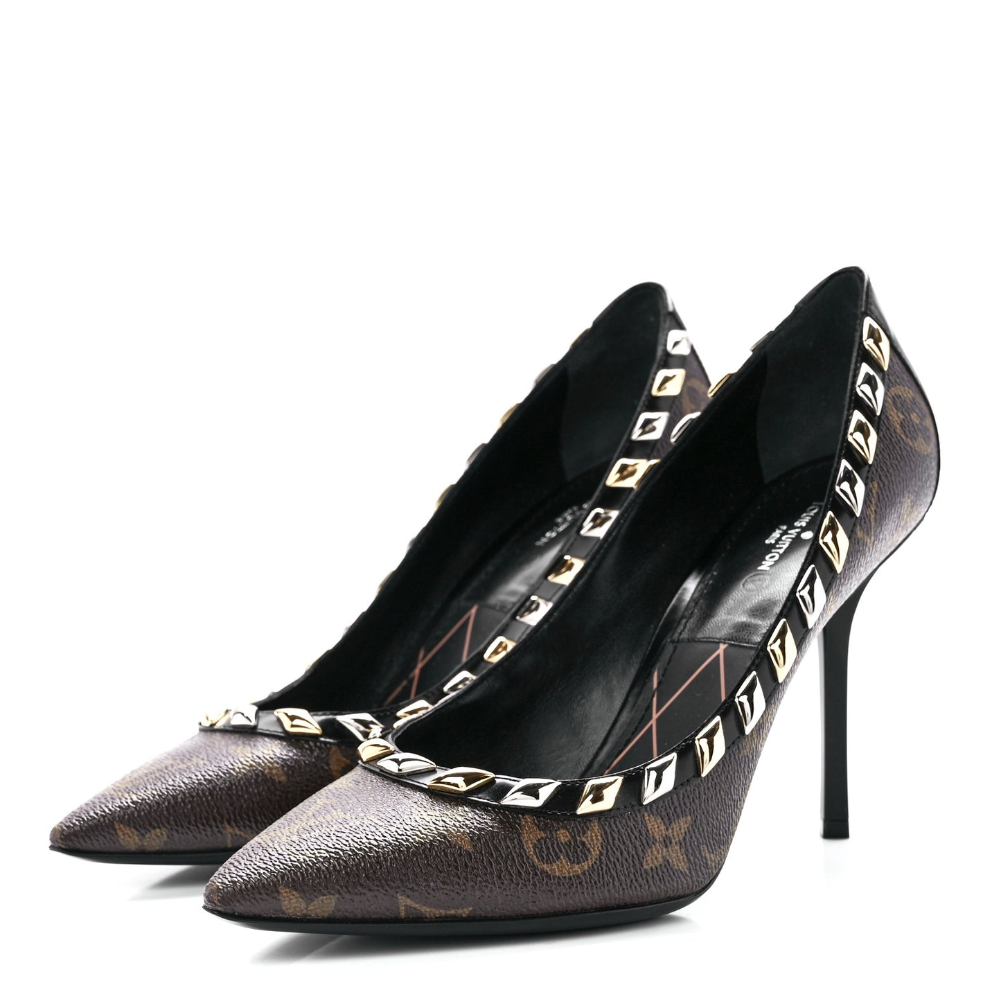 Calfskin Monogram Eldorado Pumps 39 Cacao