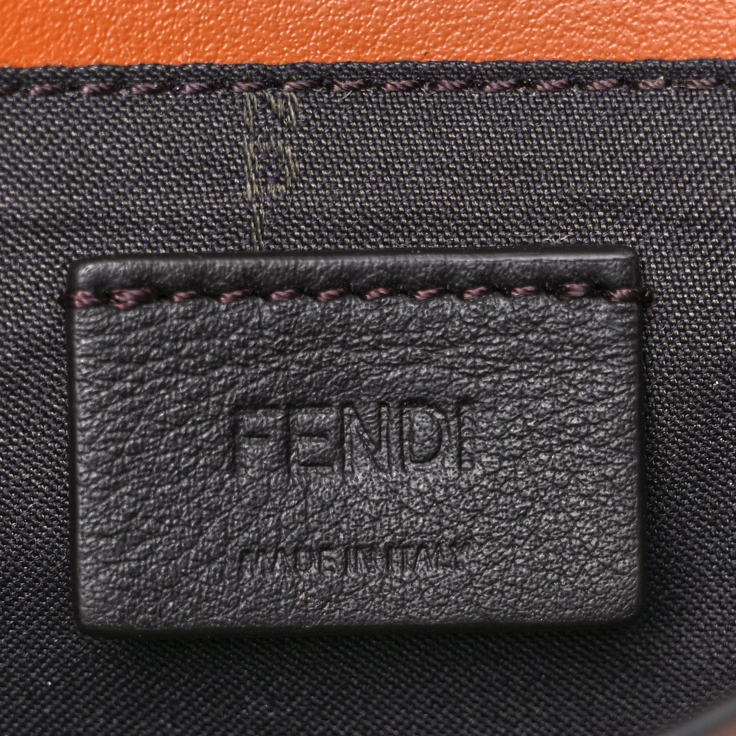Vitello King Tamponato Logo Embossed Fold Over Card Holder Wallet Cuoio