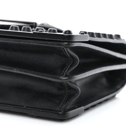 Prada City Calfskin Saffiano Studded Cahier Bag Black 10 of 12