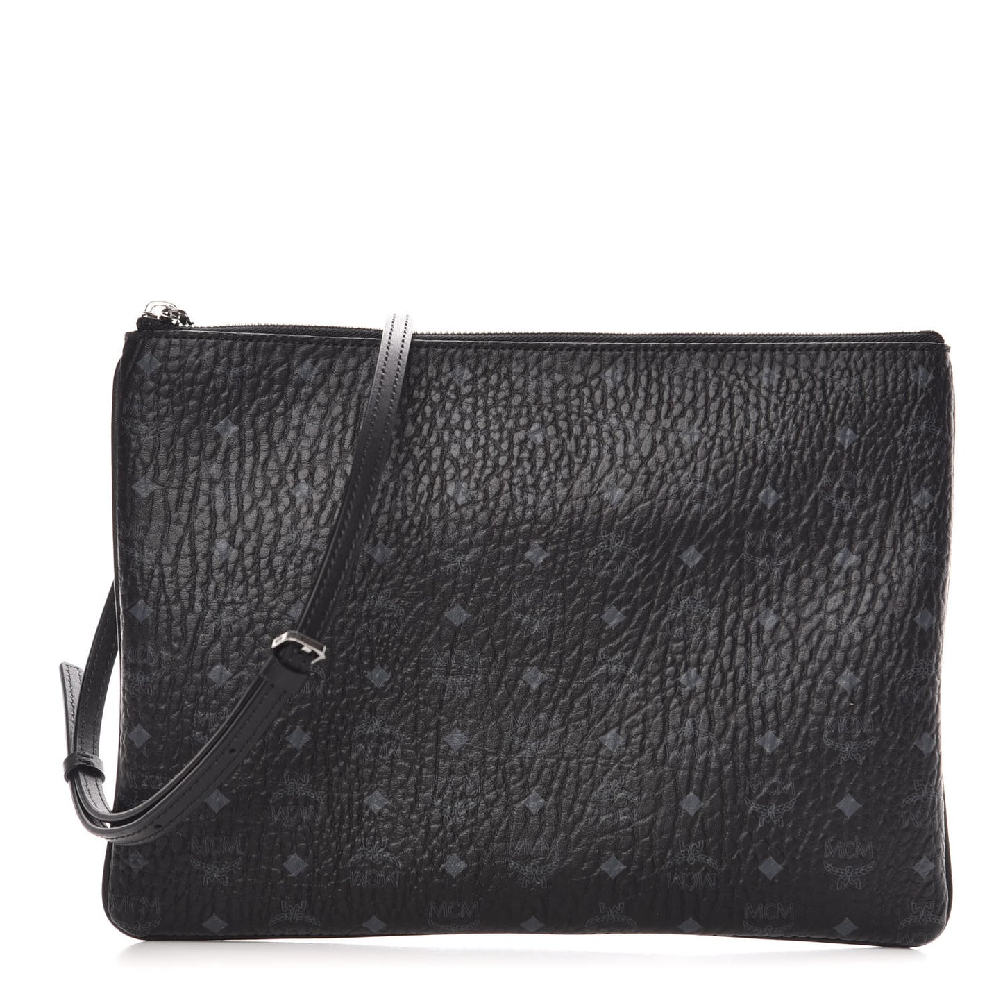 Visetos Medium Crossbody Pouch Black