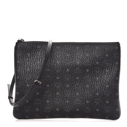 MCM Visetos Medium Crossbody Pouch Black 1 of 8