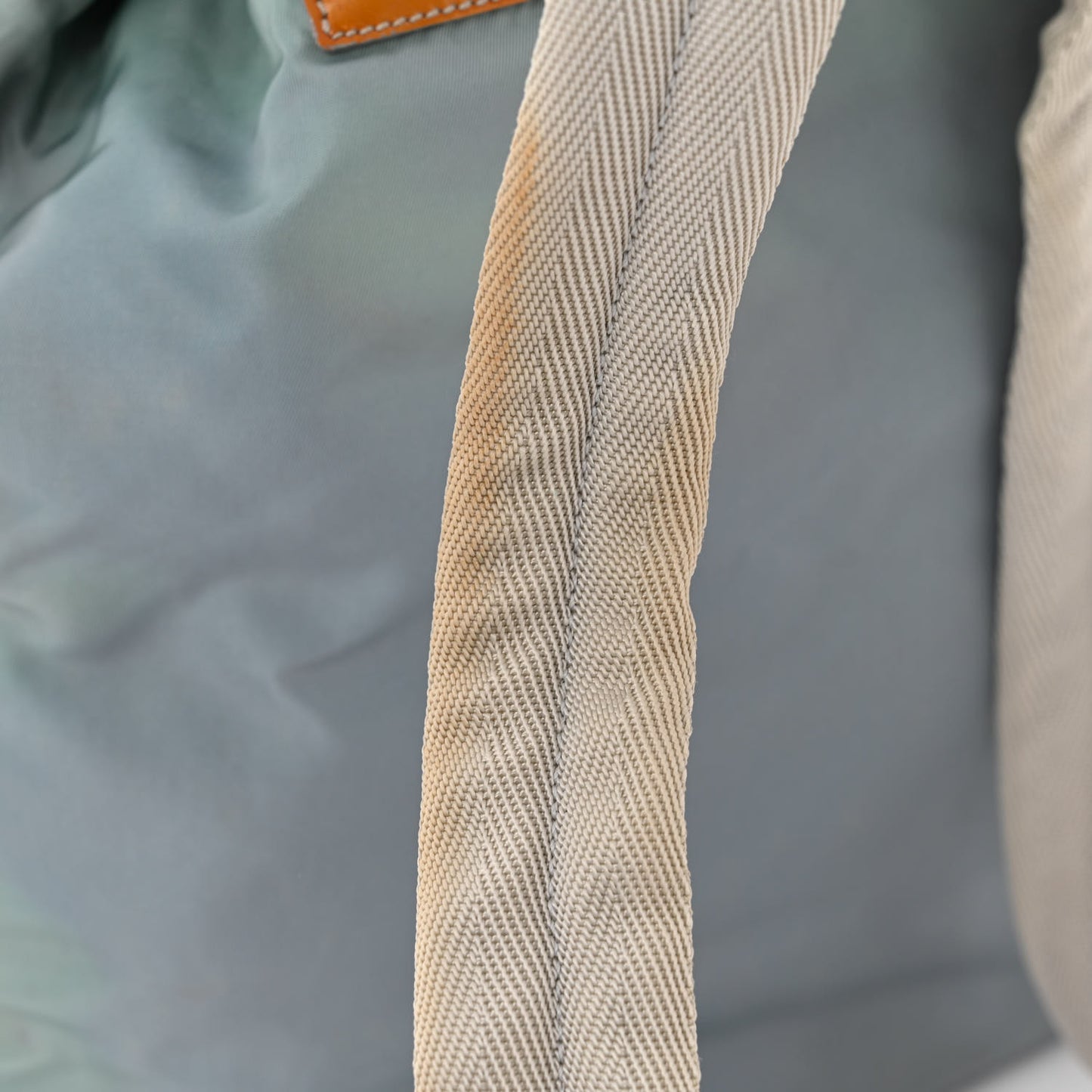 Nylon Vela Patent Backpack Blue