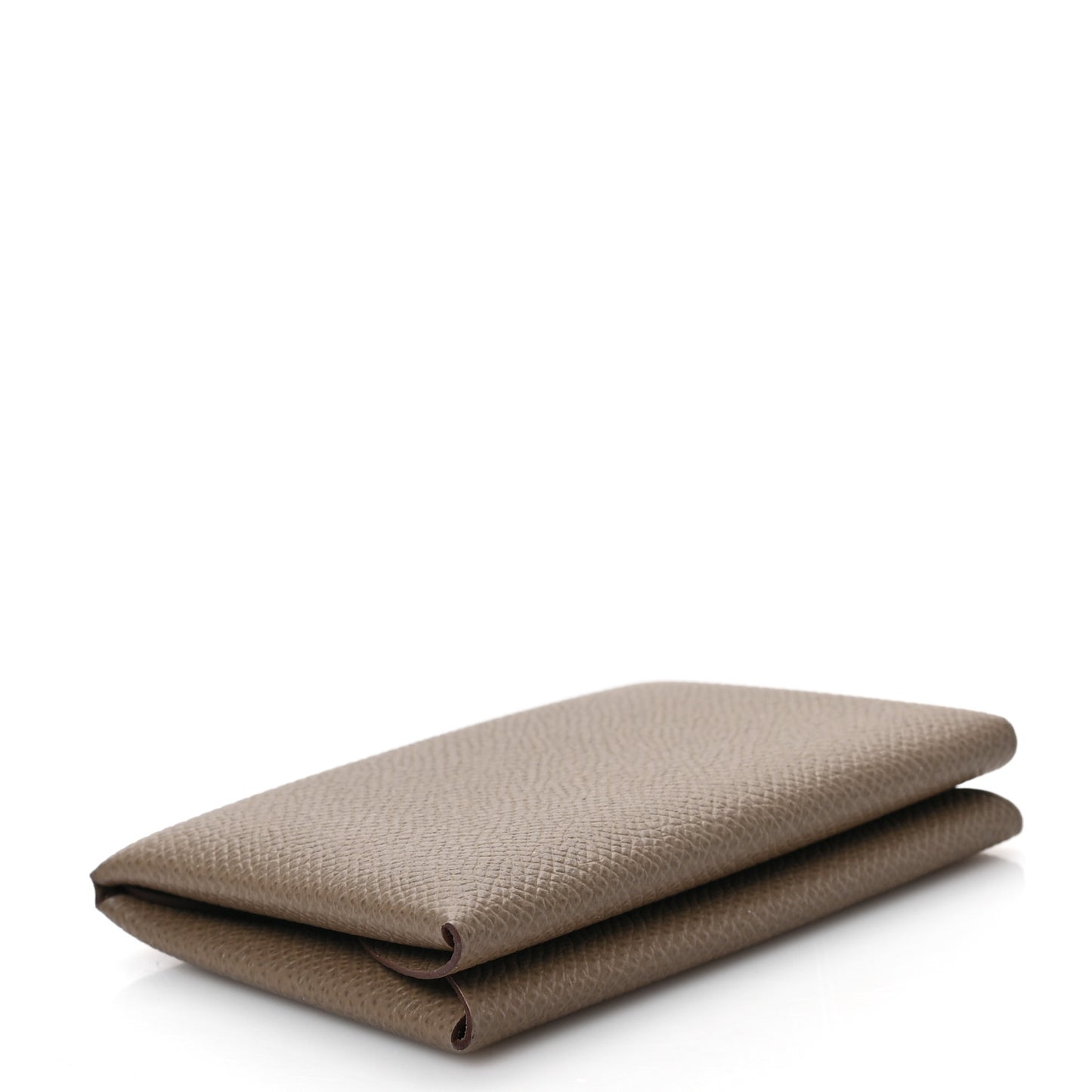 Epsom Calvi Duo Card Case Etoupe