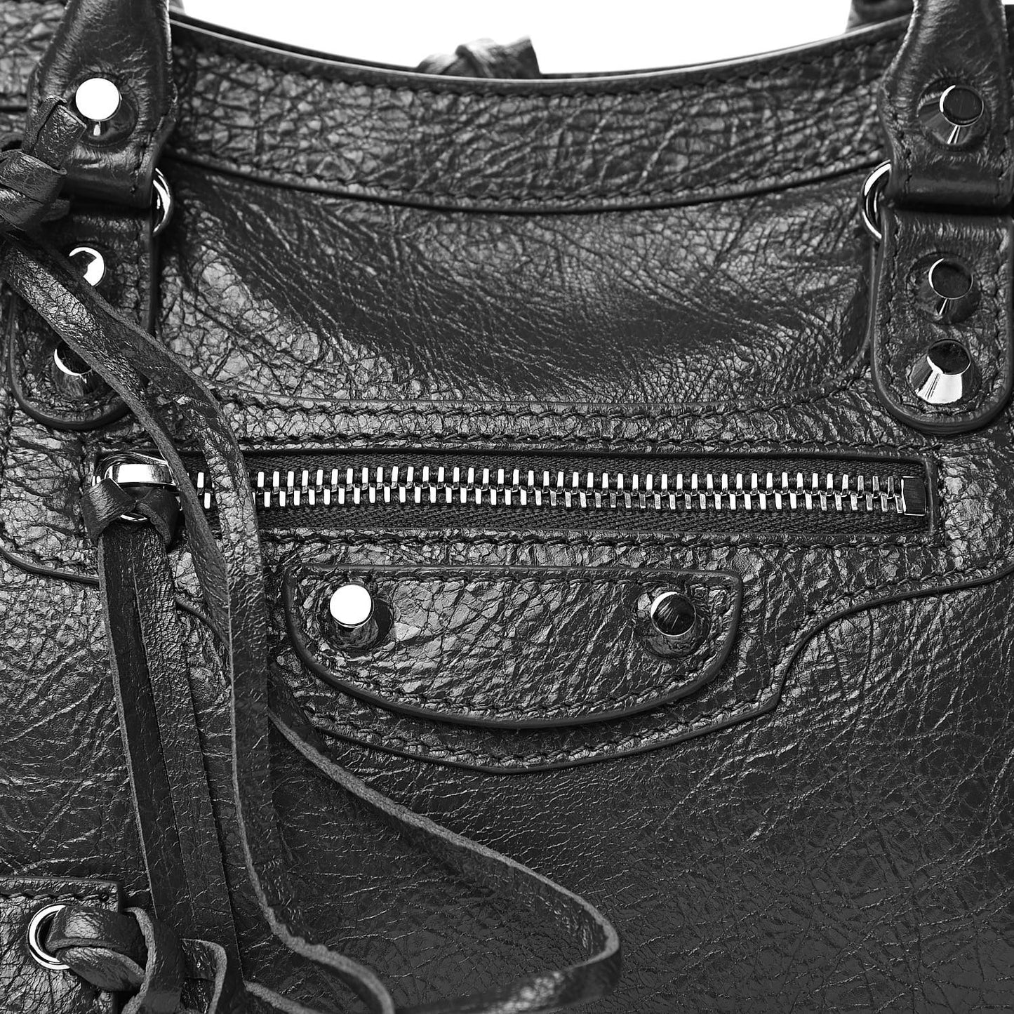 Agneau Classic Silver Hardware S City Gris Fossile