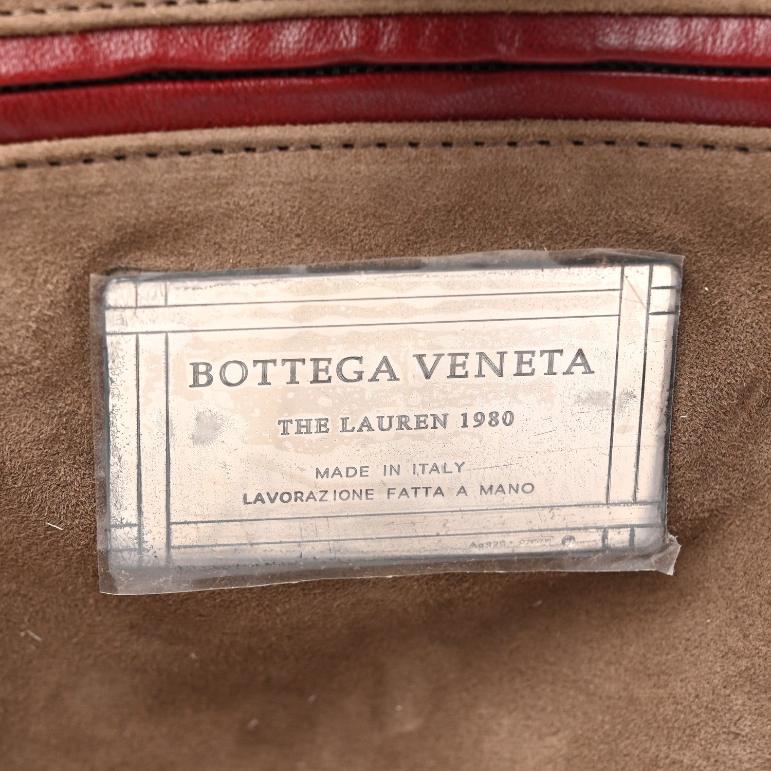 Bottega Veneta Nappa Intrecciato The Lauren 1980 Clutch Gigolo Red 6 of 6