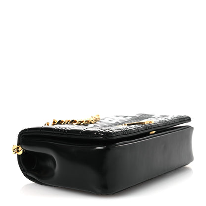 Burberry Patent Quilted Horseferry Print Small Lola Bag Black 4 of 10