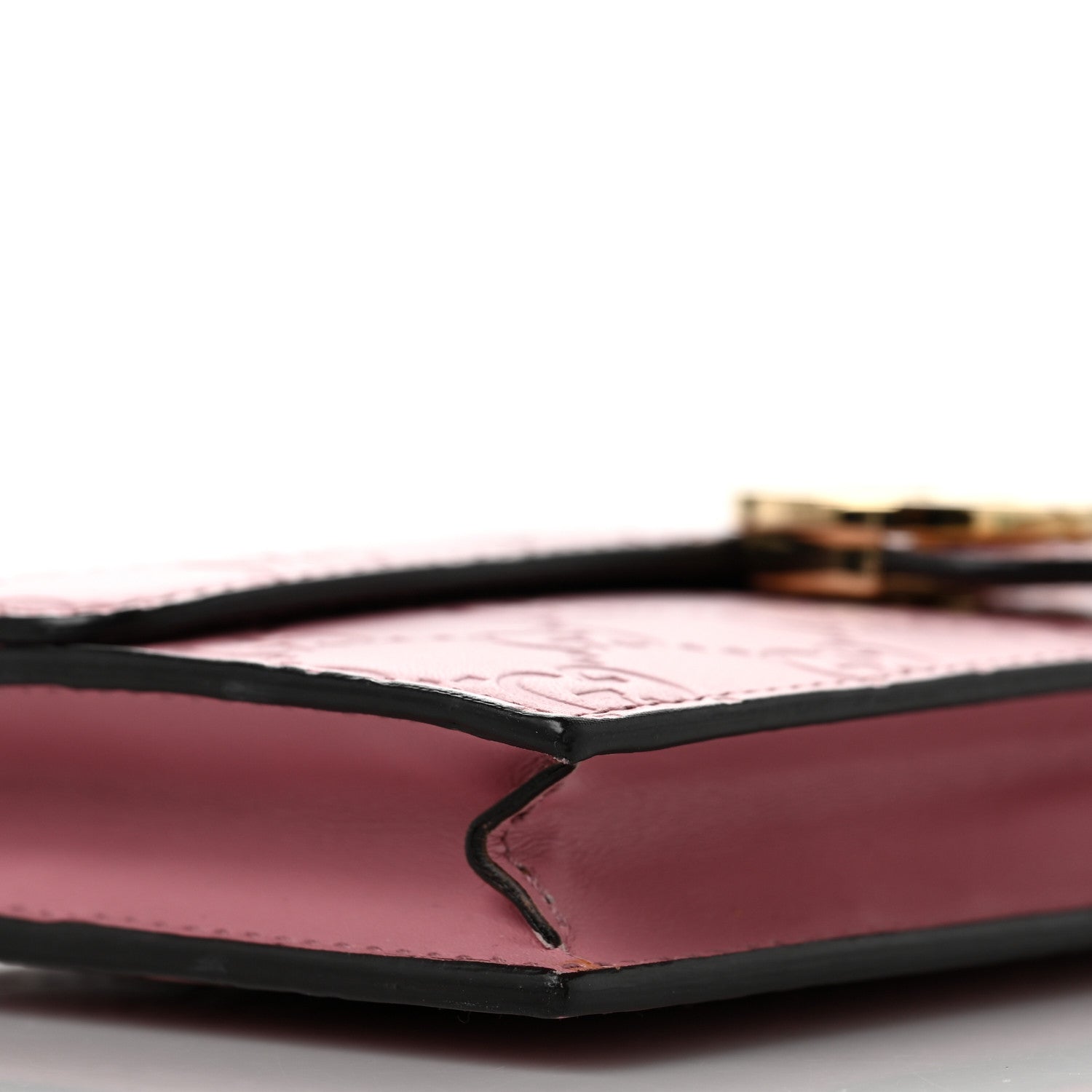 Gucci Guccissima Icon Chain Wallet Carmine Rose 7 of 8