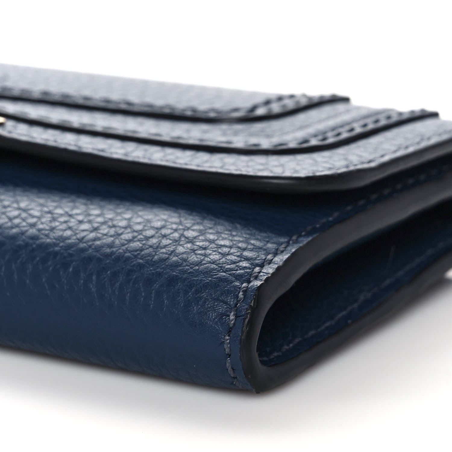 Chloe Calfskin Marcie Continental Flap Wallet Royal Navy 8 of 9