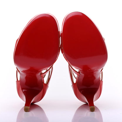 Christian Louboutin Patent Fernando 120 Sandals 36 Corail 5 of 12