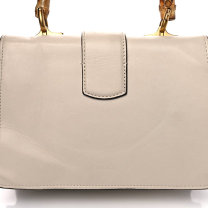 Gucci Calfskin Bamboo Web Mini Dionysus Top Handle Bag White Blue Hibiscus Red 12 of 29