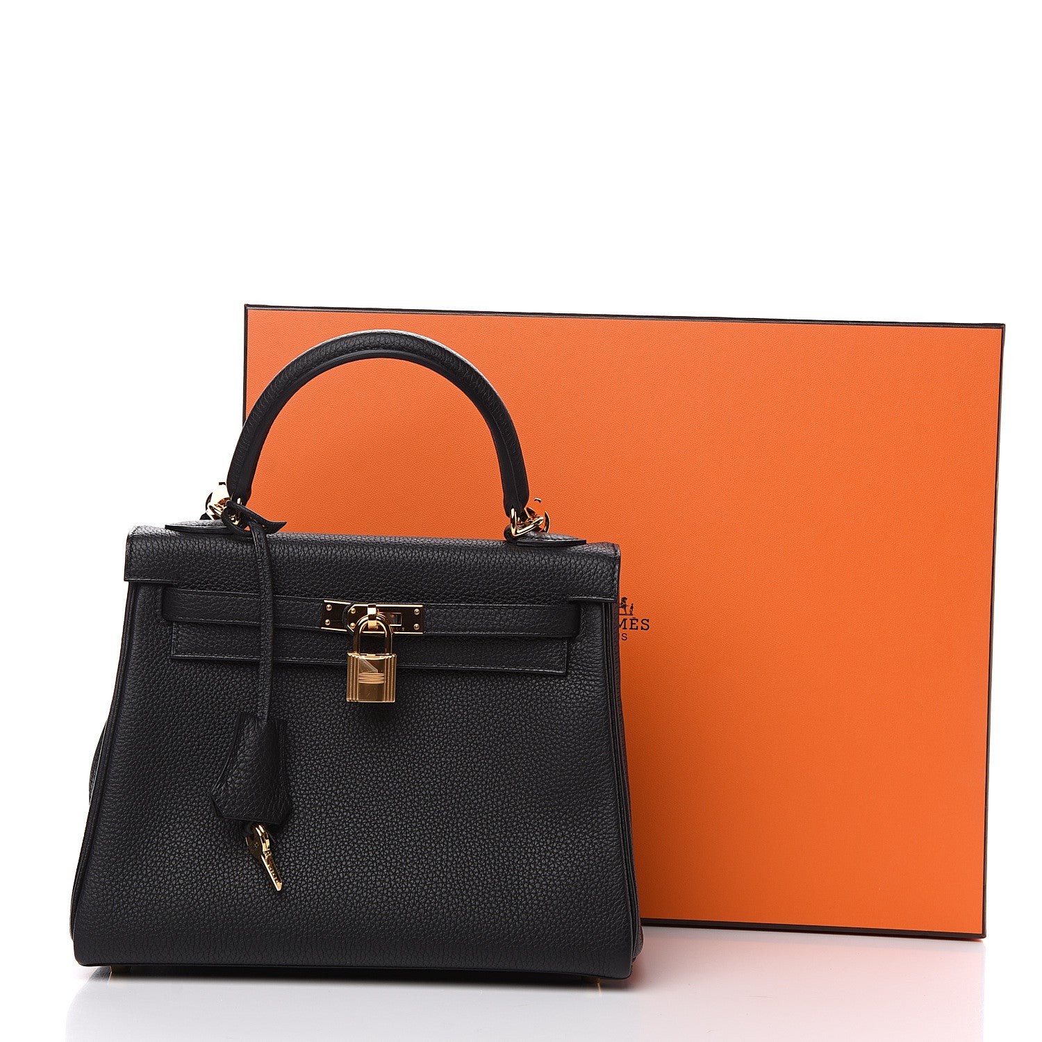 Hermes Togo Kelly Retourne 25 Black 9 of 9