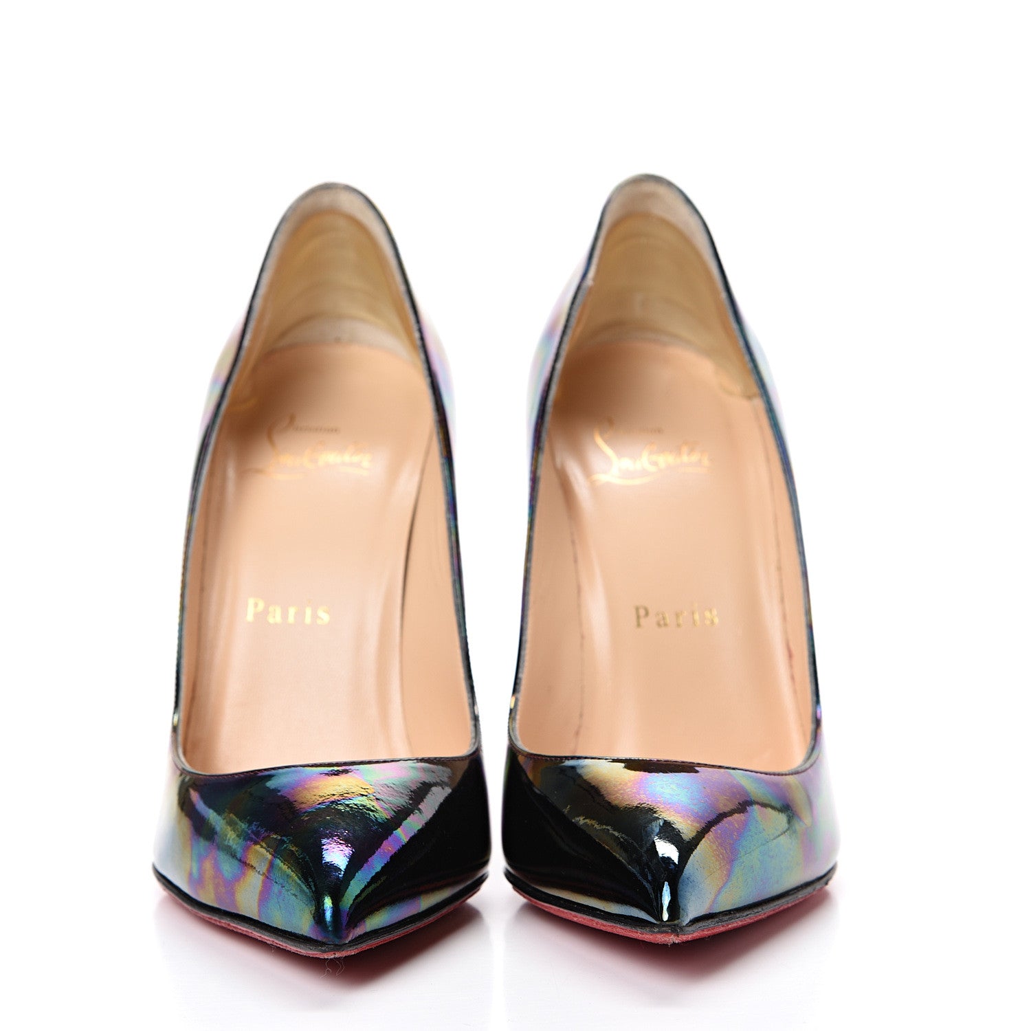 Christian Louboutin Patent Pigalle Follies 100 Pumps 36.5 Stellar Black 2 of 12