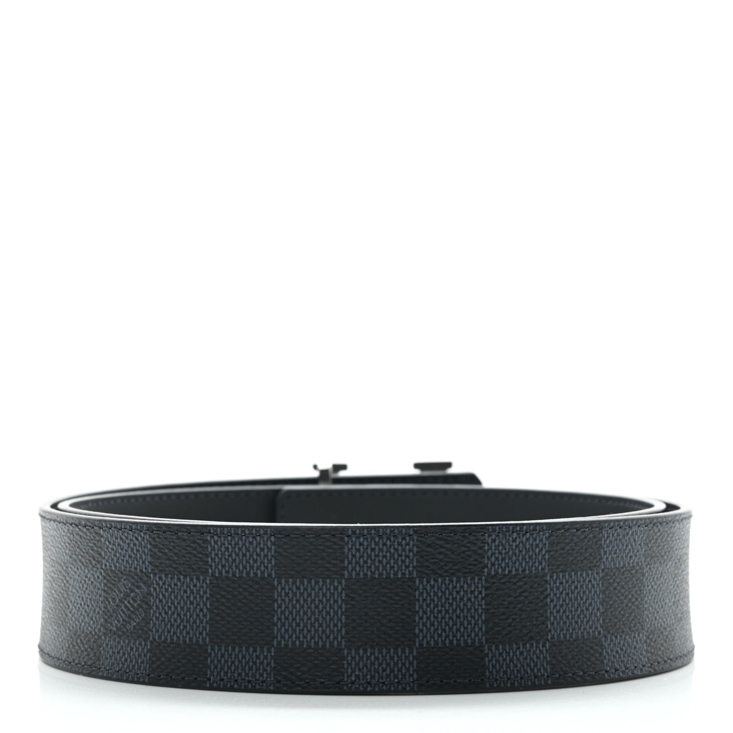Louis Vuitton Damier Cobalt 40mm LV Initiales Belt 95 38 2 of 5
