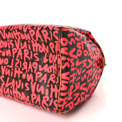 Louis Vuitton Monogram Graffiti Speedy 30 Fuchsia 8 of 8