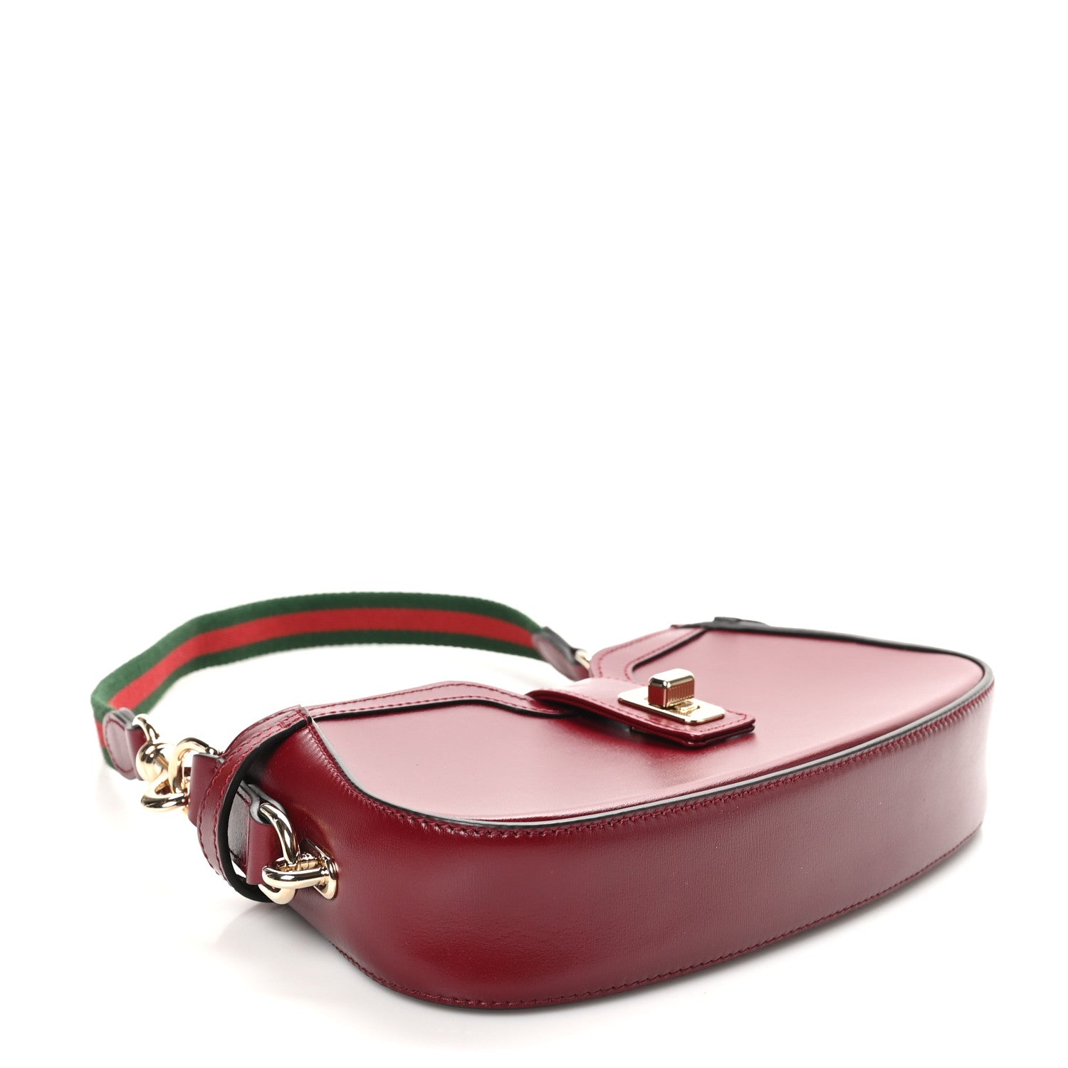 Gucci Boarded Dyana Lux Mini Moon Side Shoulder Bag Rosso Ancora 4 of 10