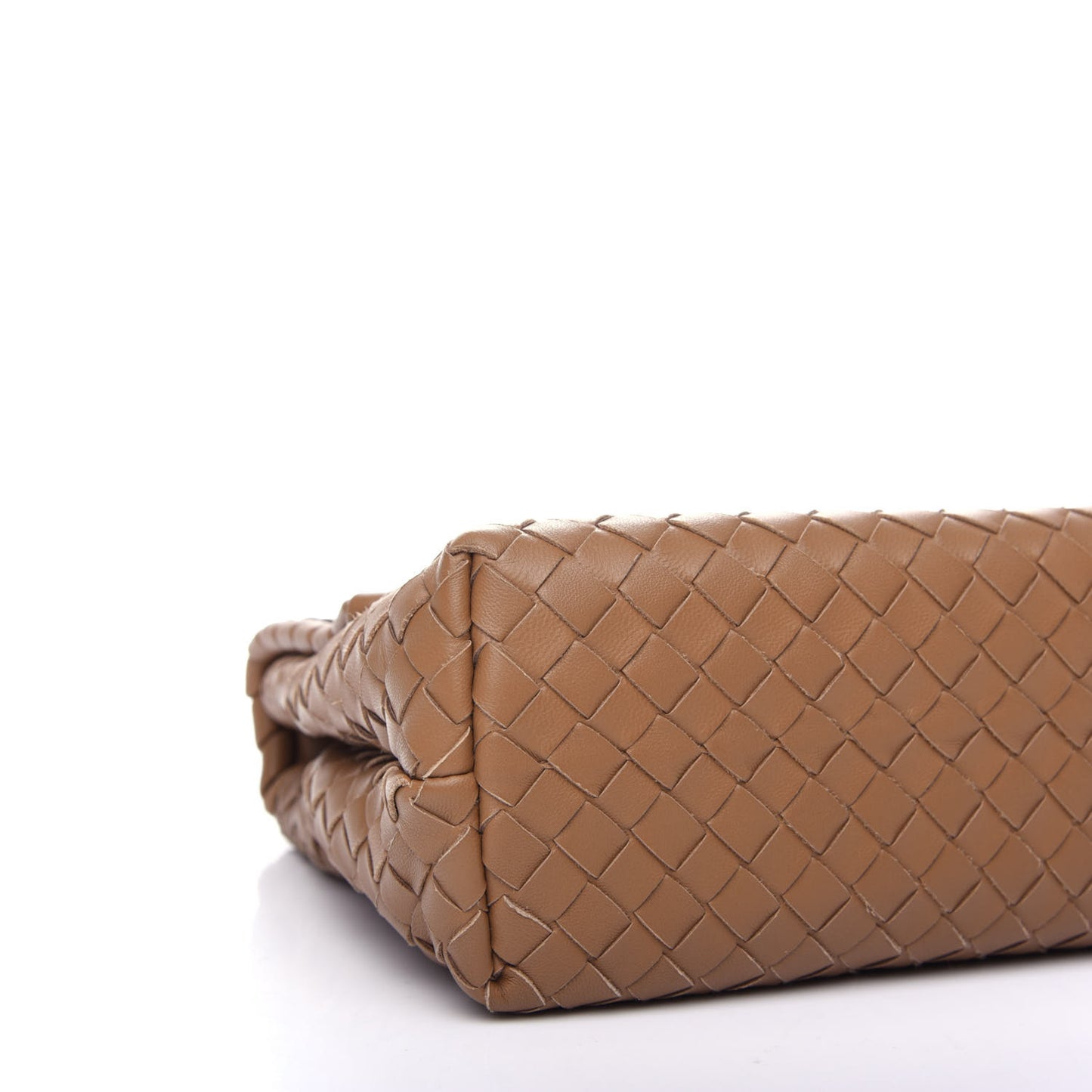 Nappa Intrecciato Small Olimpia Shoulder Bag Camel
