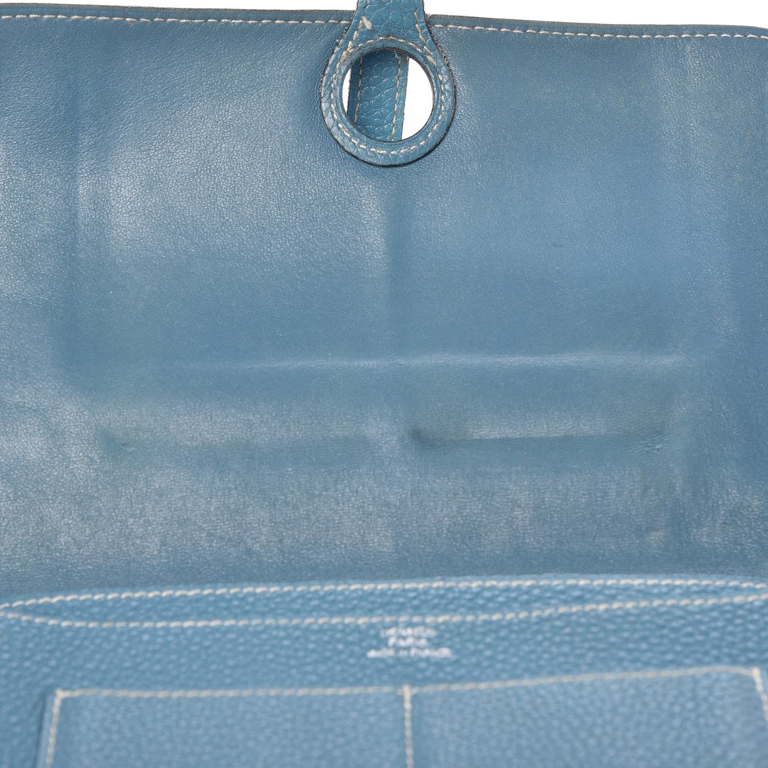 Hermes Togo Dogon Duo Wallet Blue Jean 9 of 24