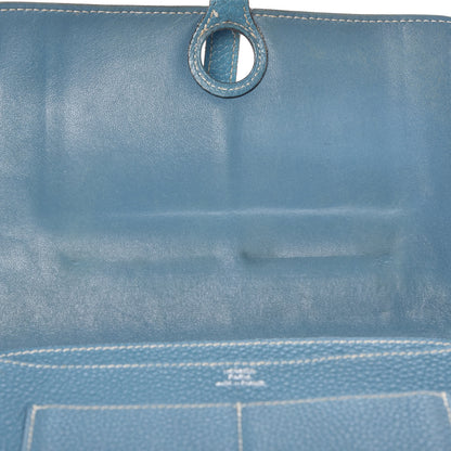 Hermes Togo Dogon Duo Wallet Blue Jean 9 of 24