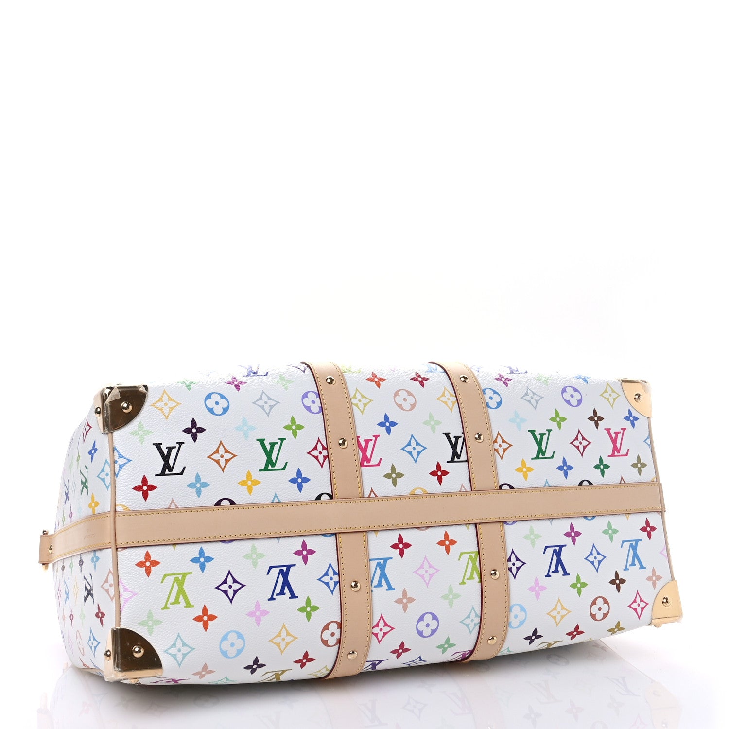Louis Vuitton LV X TM Monogram Multicolor Keepall Bandouliere 45 White 4 of 11