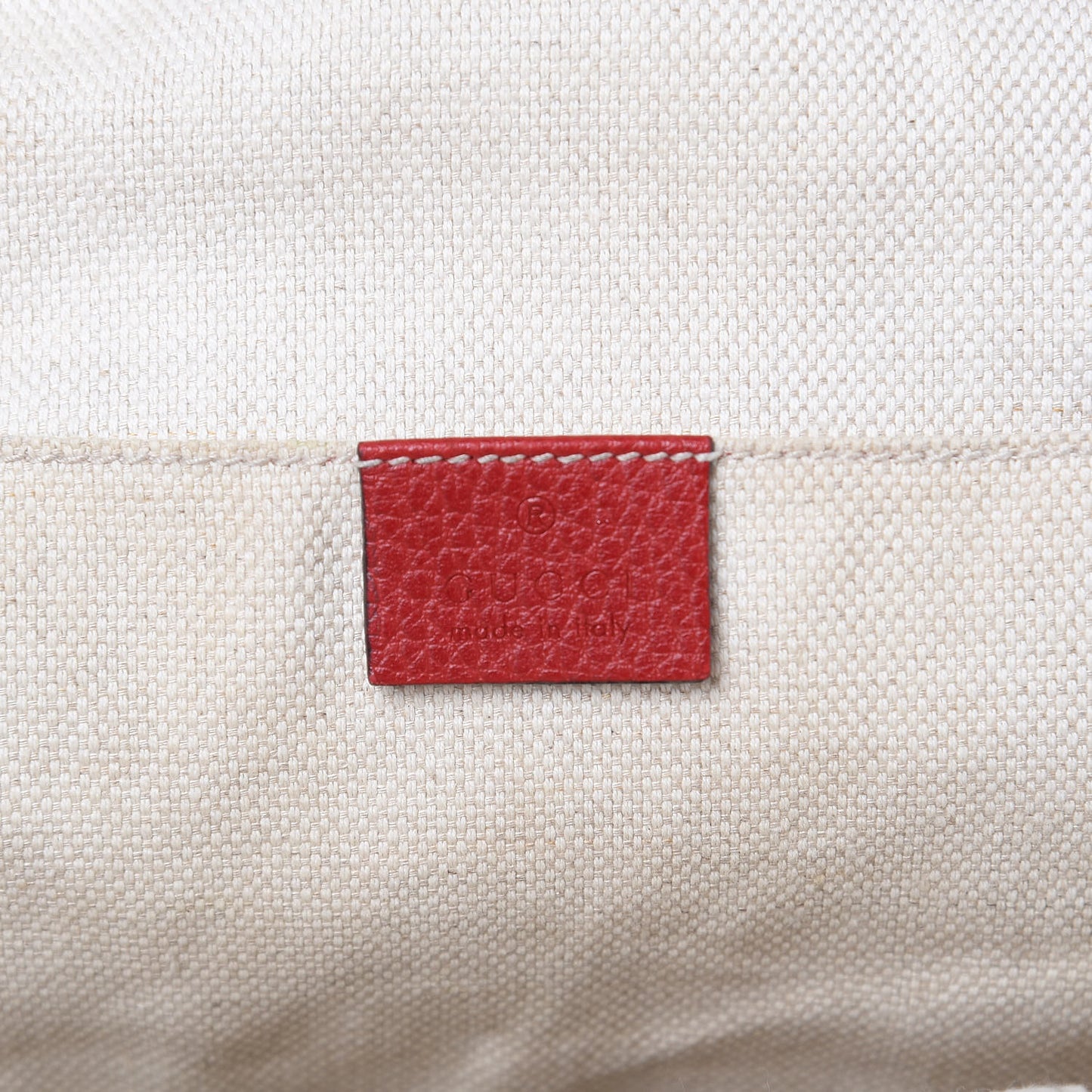Pebbled Calfskin Bi-Color Soho Chain Backpack Red Navy