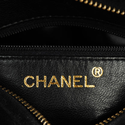 Chanel Suede Vertical Quilted CC Tassel Camera Case Black 6 of 7