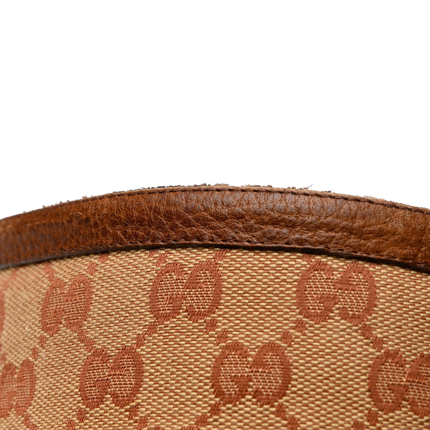GG Monogram Calfskin Lola Tall Boots 38 Beige Ruggine Cuir