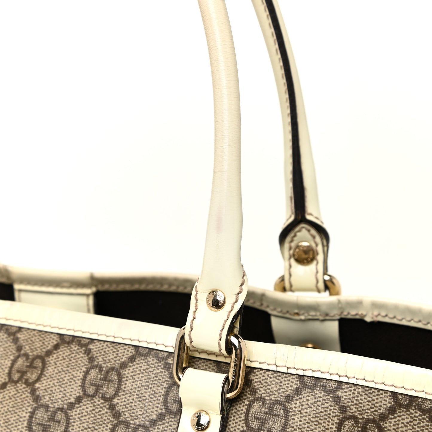 GG Plus Monogram Medium Joy Tote Off White