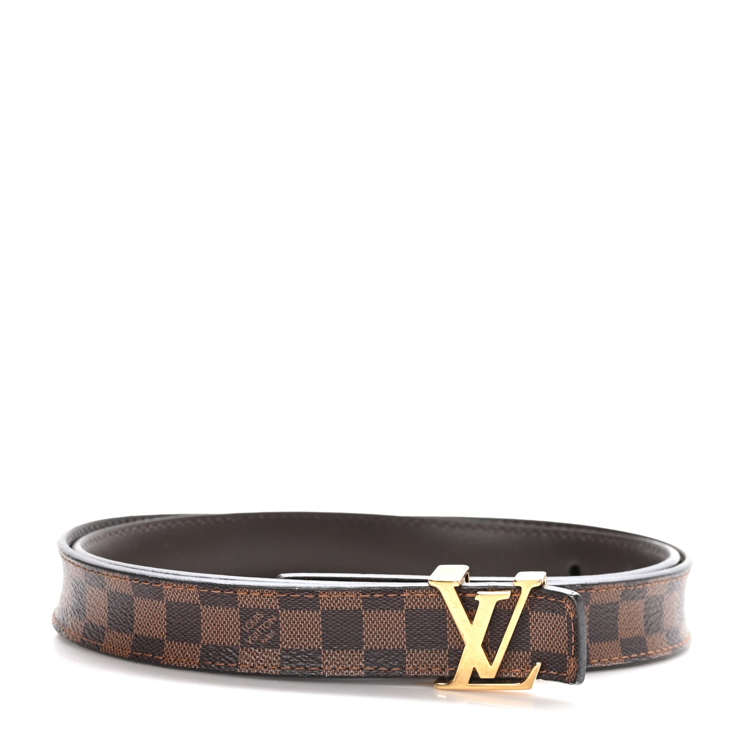 Louis Vuitton Mini Damier Ebene 25mm LV Initiales Belt 90 36 1 of 5