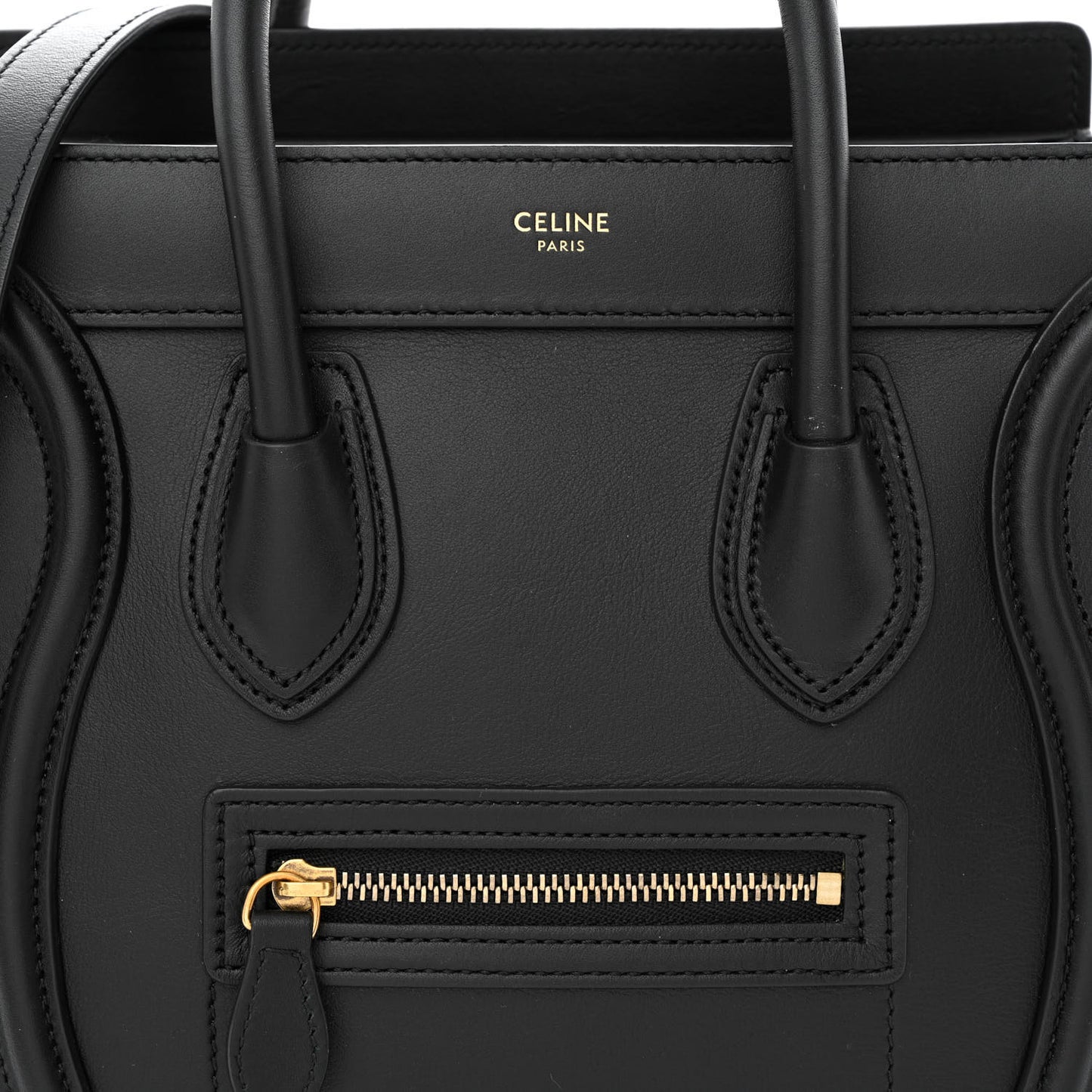 Smooth Calfskin Nano Luggage Black