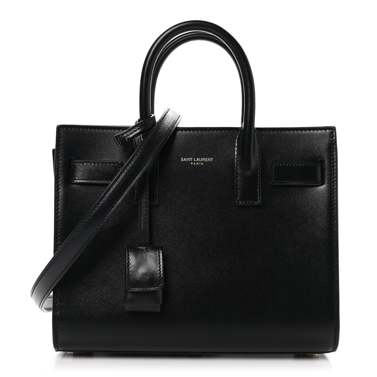 Saint Laurent Calfskin Nano Sac De Jour Black 1 of 10