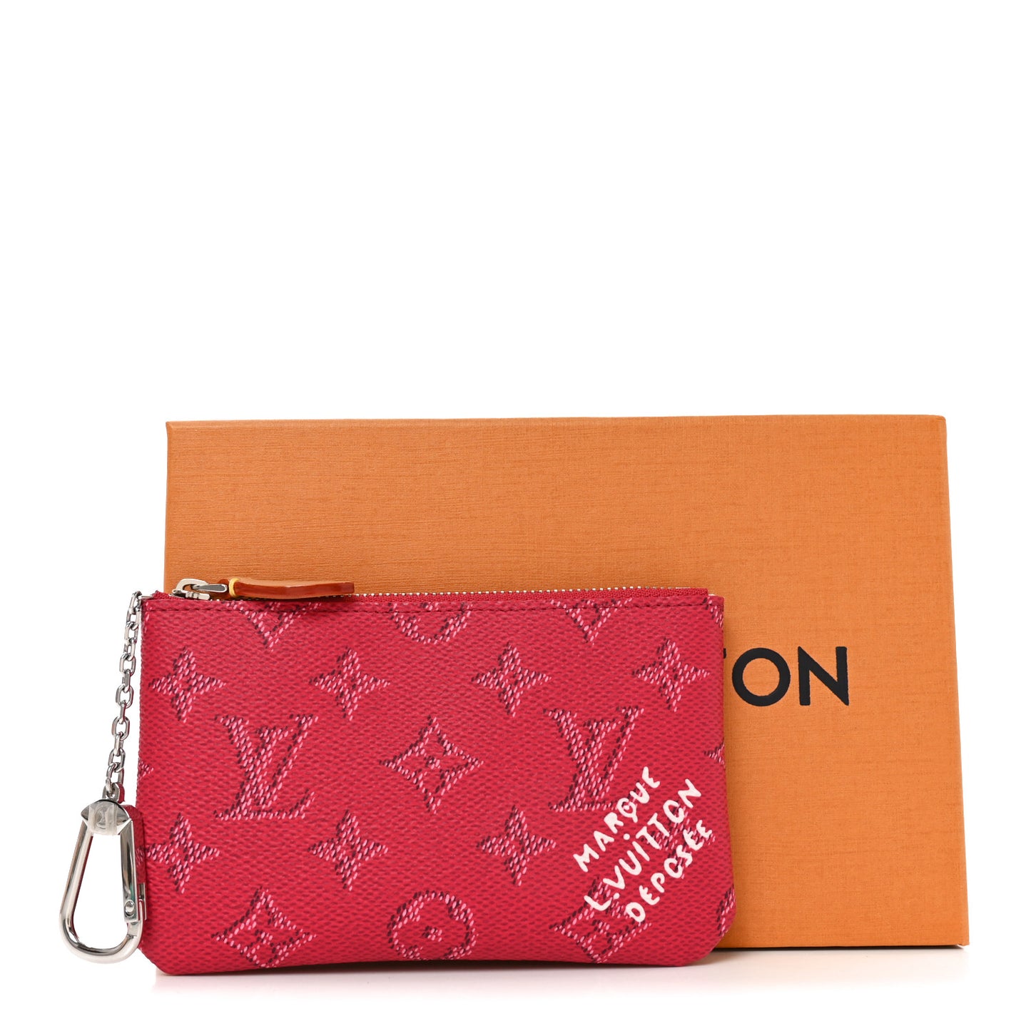 Monogram Heritage Key Pouch S Pondicherry Pink