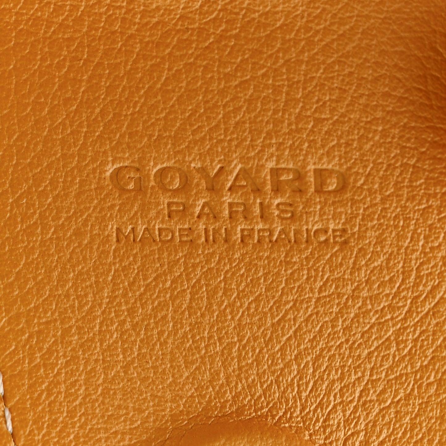 Calfskin Bag Clip Yellow
