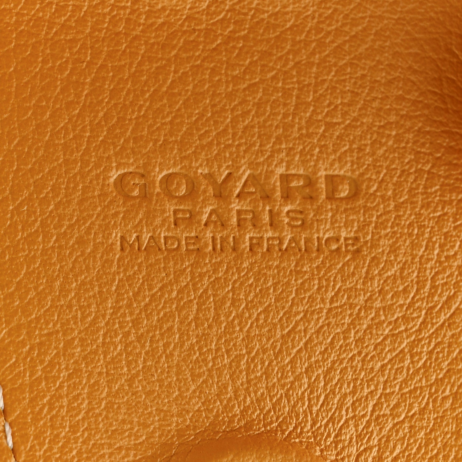 Goyard Calfskin Bag Clip Yellow 3 of 4