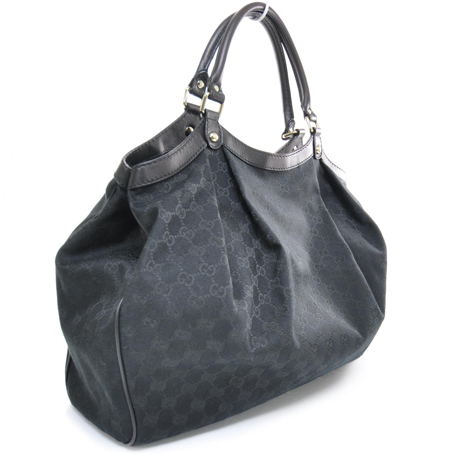 Gucci Monogram Large Sukey Tote Black 2 of 9