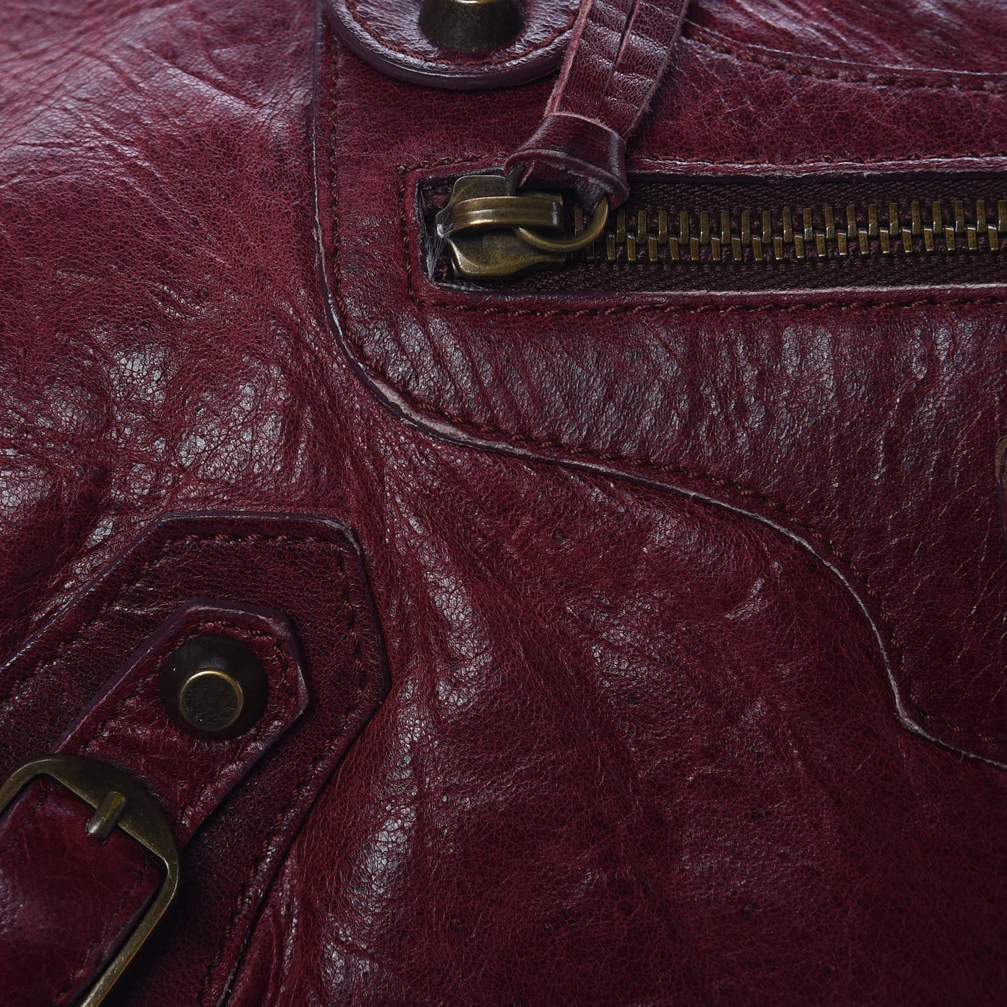 Chevre Classic Hardware Twiggy Rouge Grenat