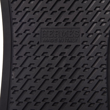 Hermes Mens Calfskin Micro Perforated Jimmy High Top Sneakers 41 Black 6 of 11