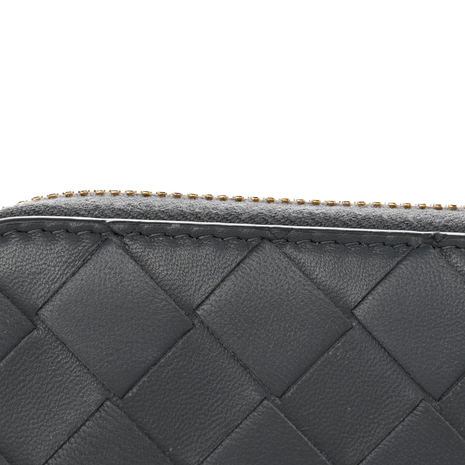 Bottega Veneta Nappa Intrecciato Zip Around Wallet Concrete 9 of 9