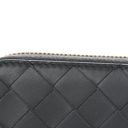 Bottega Veneta Nappa Intrecciato Zip Around Wallet Concrete 9 of 9