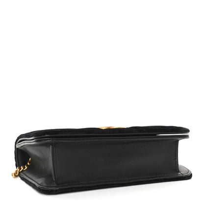 Gucci Velvet Matelasse GG Marmont Mini Bag Black 4 of 9