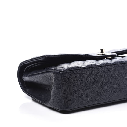 Chanel Caviar Quilted Medium Double Flap Navy 7 of 10