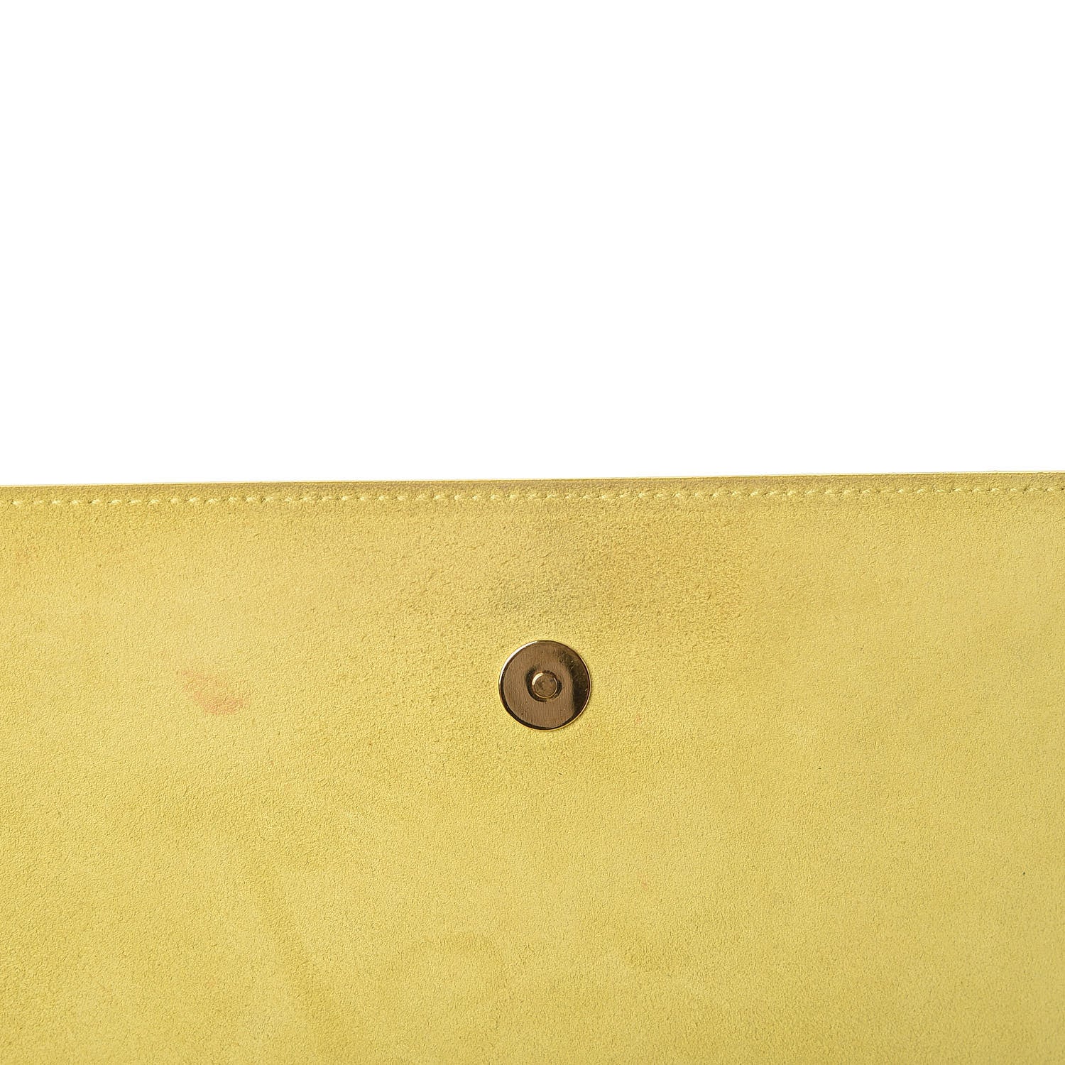 Saint Laurent Patent Calfskin Monogram Large Belle De Jour Clutch Yellow 17 of 17