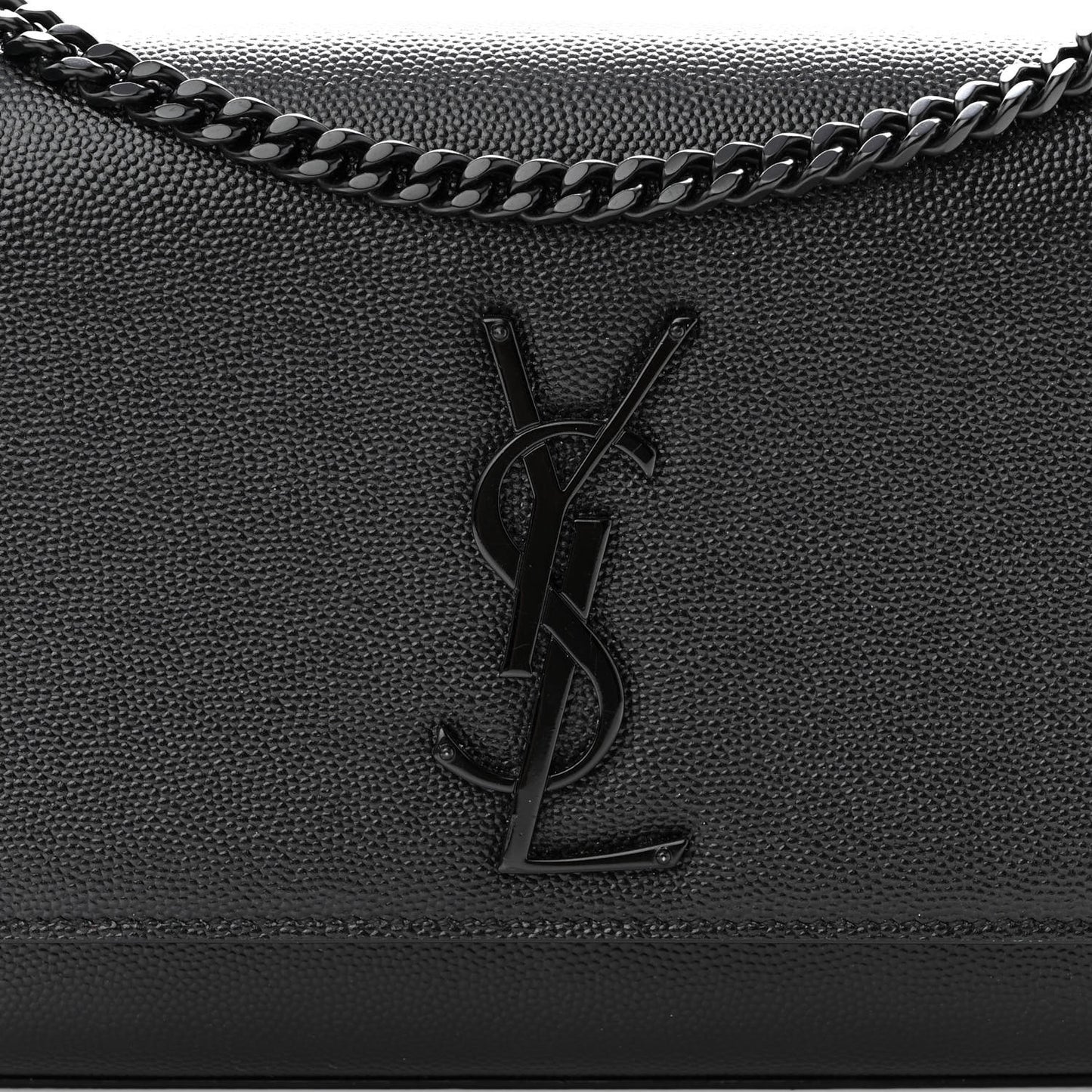Grain De Poudre Small Monogram Kate Satchel Black