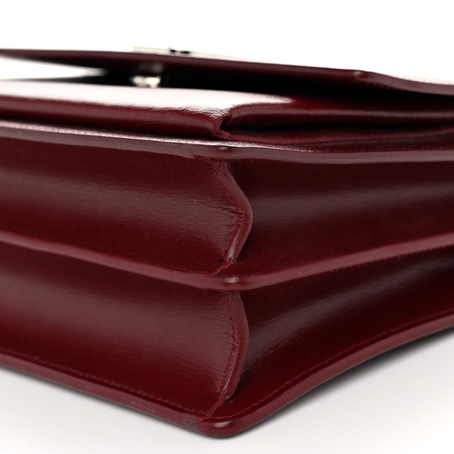 Saint Laurent Calfskin Medium Monogram Sunset Pallisandre 11 of 11