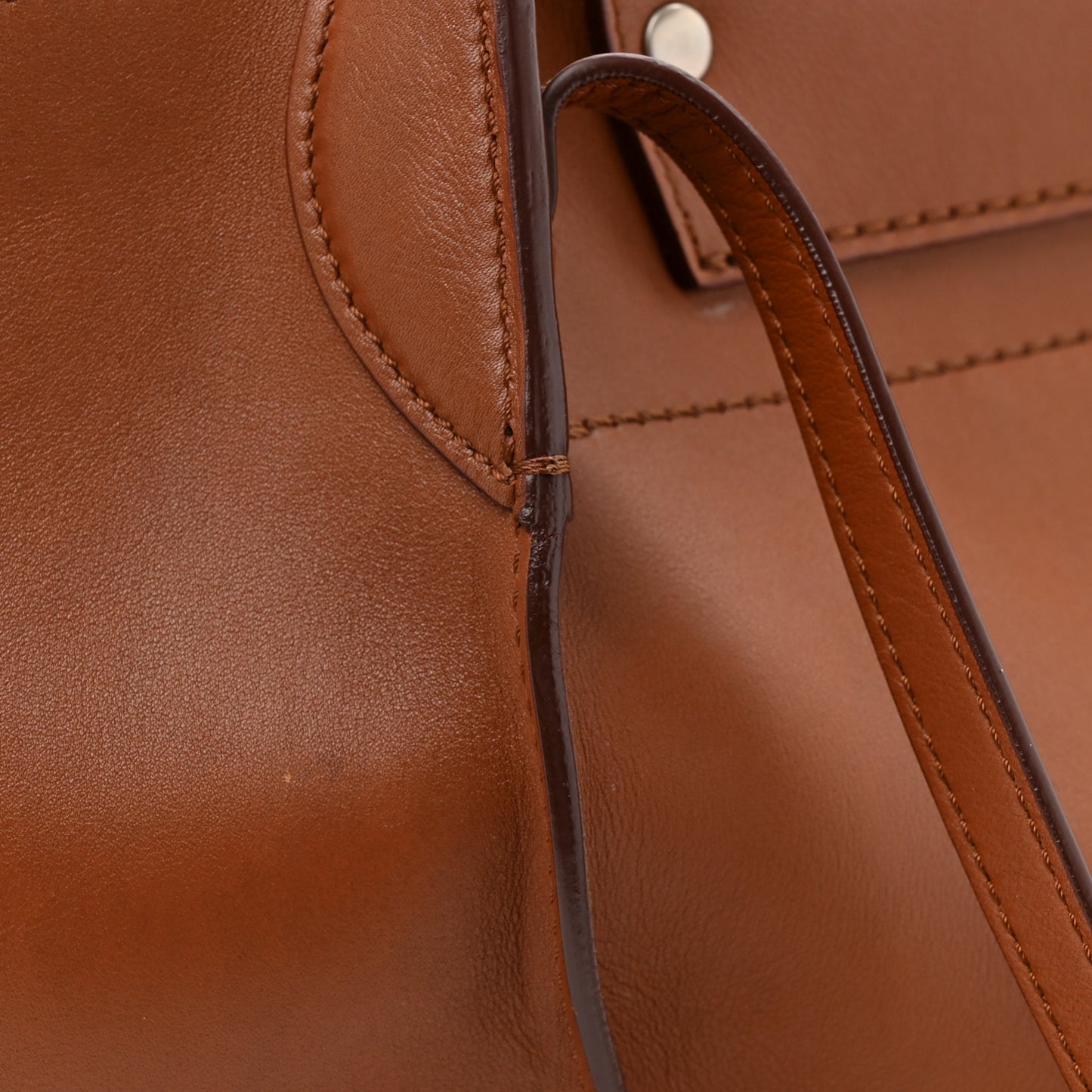 Smooth Calfskin Small Big Bag Tan